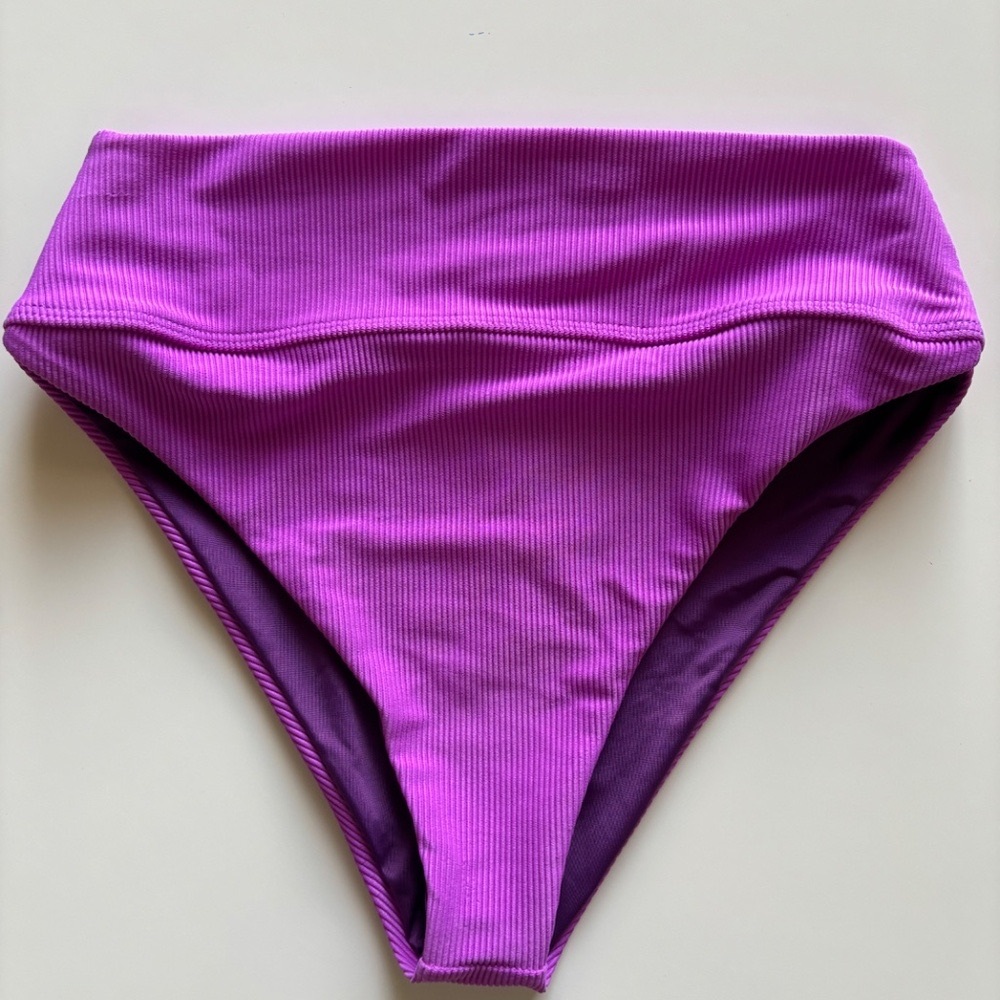 NWT Beach Riot ~Free People Highway Bikini Bottoms S Vivid Violet